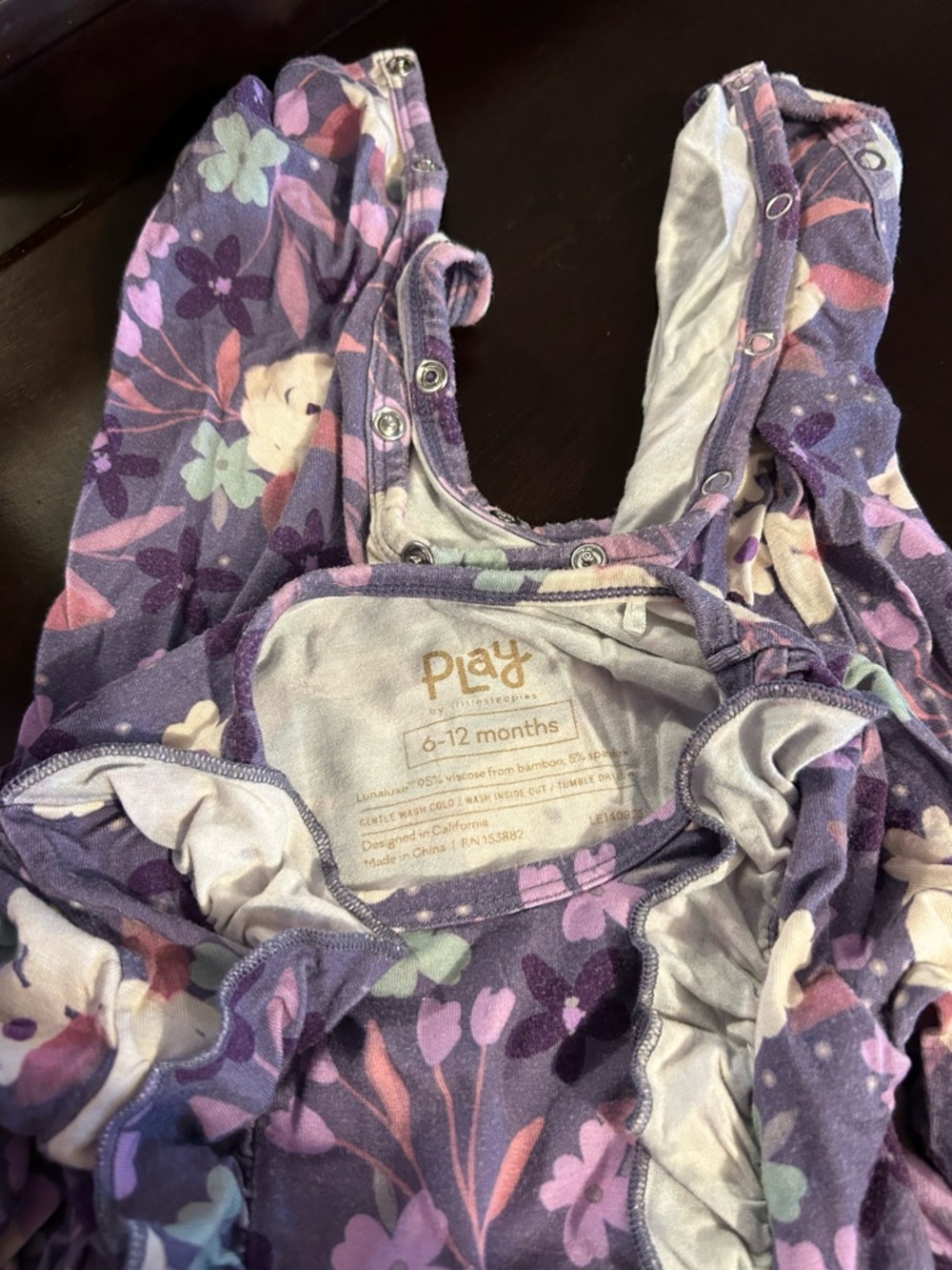 Little Sleepies Ruffle Romper - Picture 2 of 2